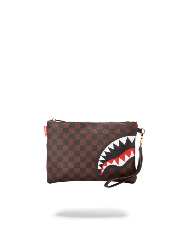 CHECKS IN CAMOFLAUGE CROSSOVER CLUTCH