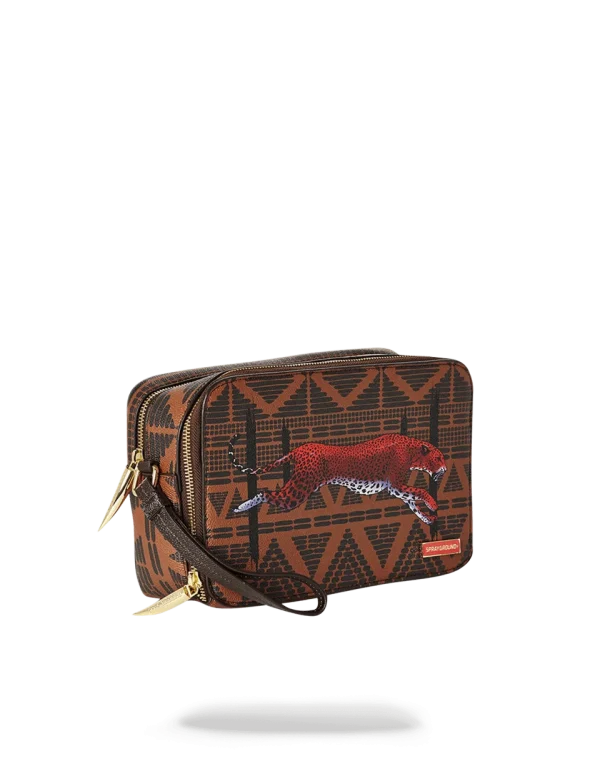 LEOPARDS IN PARIS TOILETRY AKA MONEY BAG