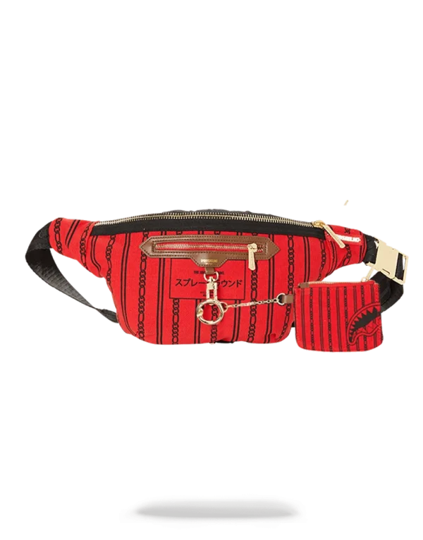 REVERSE SHARKS IN PARIS CROSSBODY (RED)