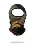 GOLD KNIT SHARK MOUTH SKI MASK