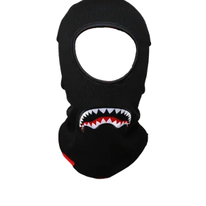 BLACK SHARKMOUTH SKI MASK