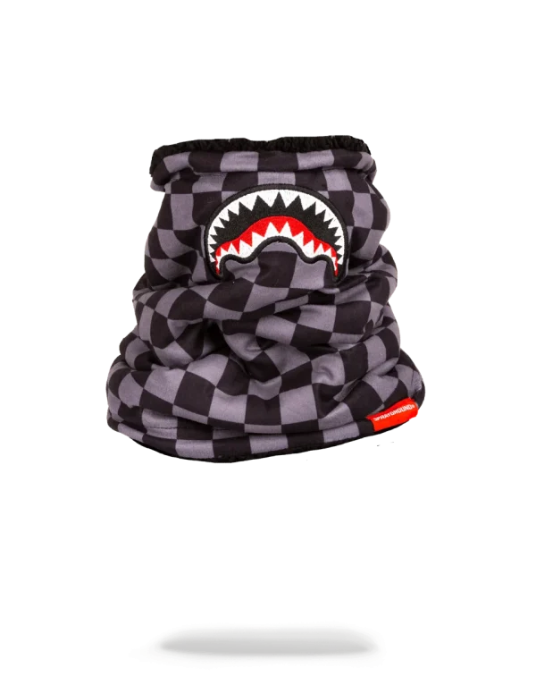 CHECKERED SHARK NECK WARMER