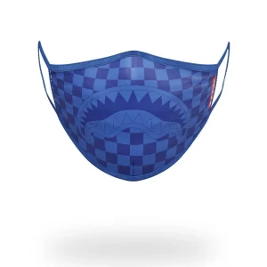SHARKS IN PARIS (BLUE) FORM-FITTING MASK