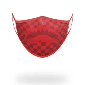 SHARKS IN PARIS (RED) FORM-FITTING MASK
