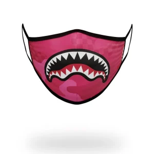 PINK ANIME SHARK FORM-FITTING MASK