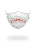 SHARKS IN PARIS (WHITE) FORM-FITTING MASK