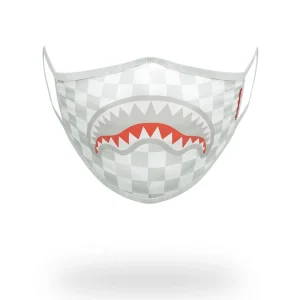 SHARKS IN PARIS (WHITE) FORM-FITTING MASK