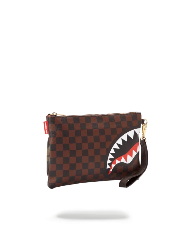 CHECKS IN CAMOFLAUGE CROSSOVER CLUTCH
