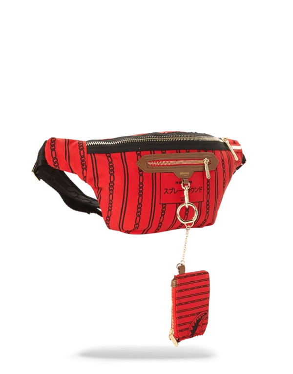 REVERSE SHARKS IN PARIS CROSSBODY (RED)