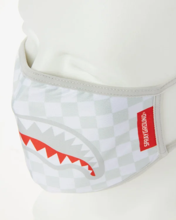 SHARKS IN PARIS (WHITE) FORM-FITTING MASK