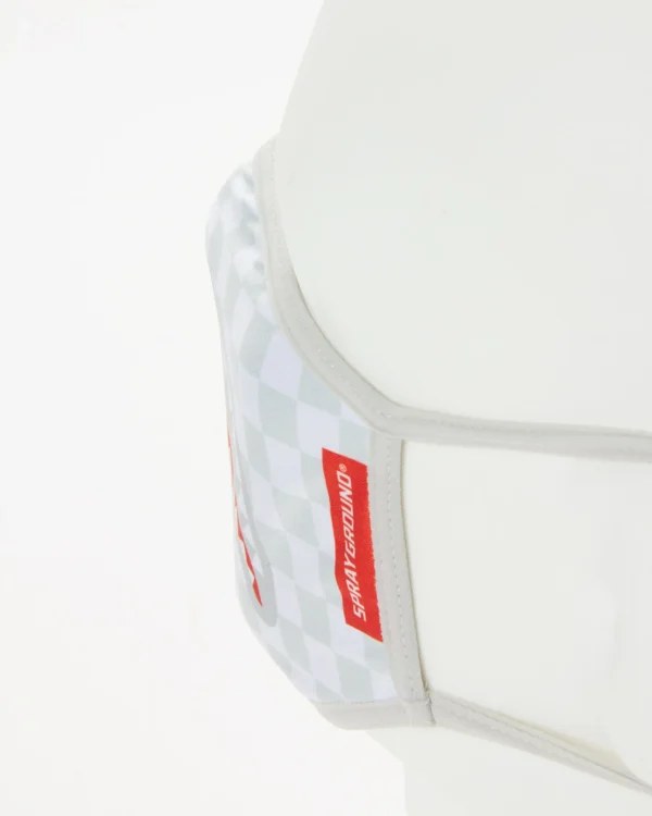 SHARKS IN PARIS (WHITE) FORM-FITTING MASK