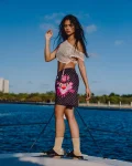 PINK PANTHER DIAMOND SHARK SWIM SHORTS