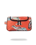 MONEY CAMO (RED) TOILETRY BAG