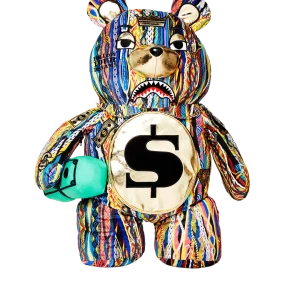 THE GOLDEN AGE MONEYBEAR TEDDYBEAR BACKPACK