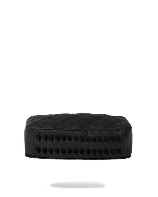 NOIR QUILT GOLD CHAIN SHARK HANDBAG