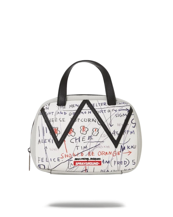 OFFICIAL BASQUIAT UNTITLED (CHEESE POPCORN) 1983 HANDBAG