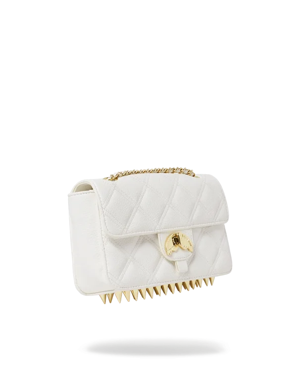 RIVIERA LE BLANC GOLD CHAIN SHARK HANDBAG