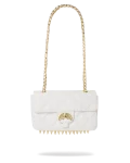 RIVIERA LE BLANC GOLD CHAIN SHARK HANDBAG