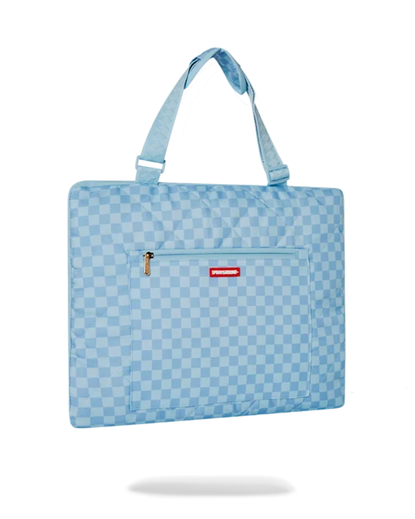 SHARK ISLAND PACKABLE BEACH MAT BLANKET WATER RESISTANT CONVERTIBLE TOTE