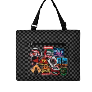 GLOBAL MOGUL UNLIMITED MILES PACKABLE BEACH MAT BLANKET WATER RESISTANT CONVERTIBLE TOTE