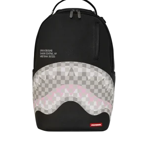 SHARK CENTRAL CREAM BLACK CHECK BACKPACK