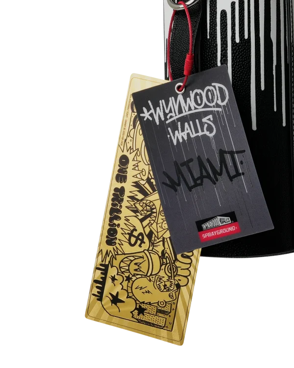 WYNWOOD WALLS COLLAB WATER BOTTLE OR SPRAYCAN HOLDER (BLK/WHT)