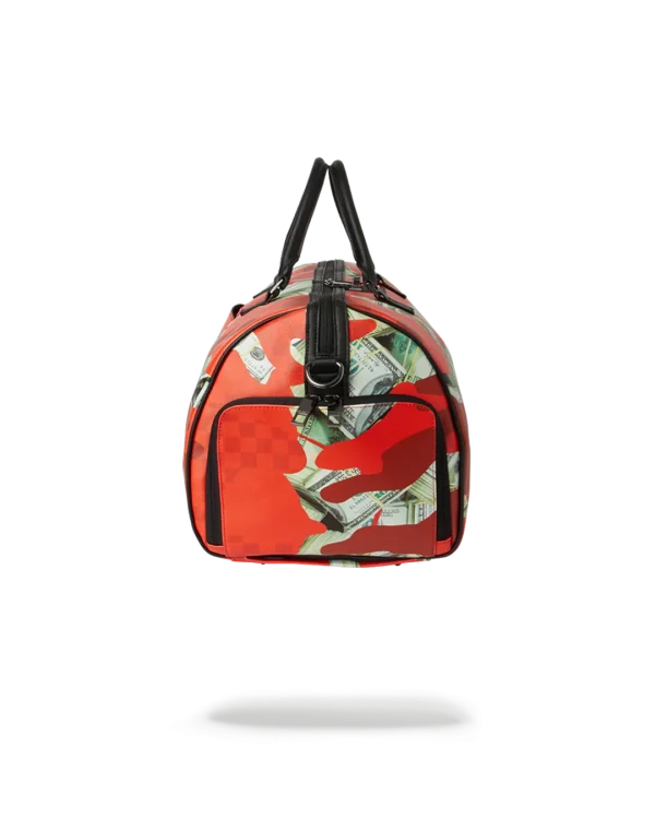MONEY CAMO (RED) DUFFLE