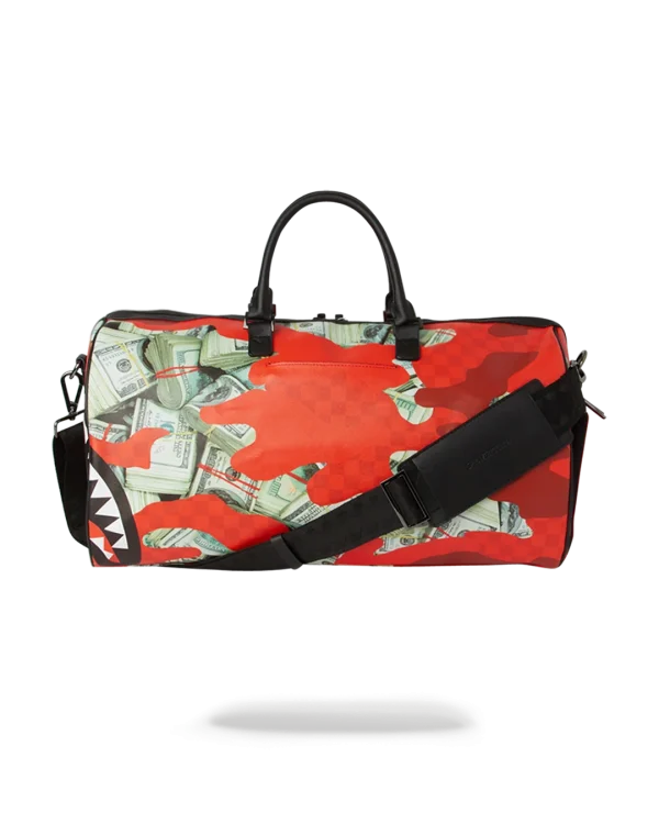 MONEY CAMO (RED) DUFFLE