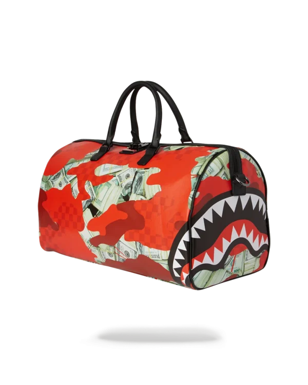 MONEY CAMO (RED) DUFFLE