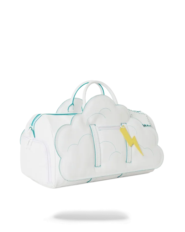 CLOUDY WITH A CHANCE OF SHARK DUFFLE