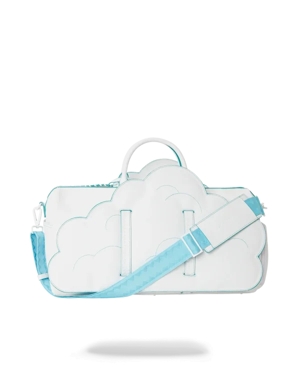 CLOUDY WITH A CHANCE OF SHARK DUFFLE