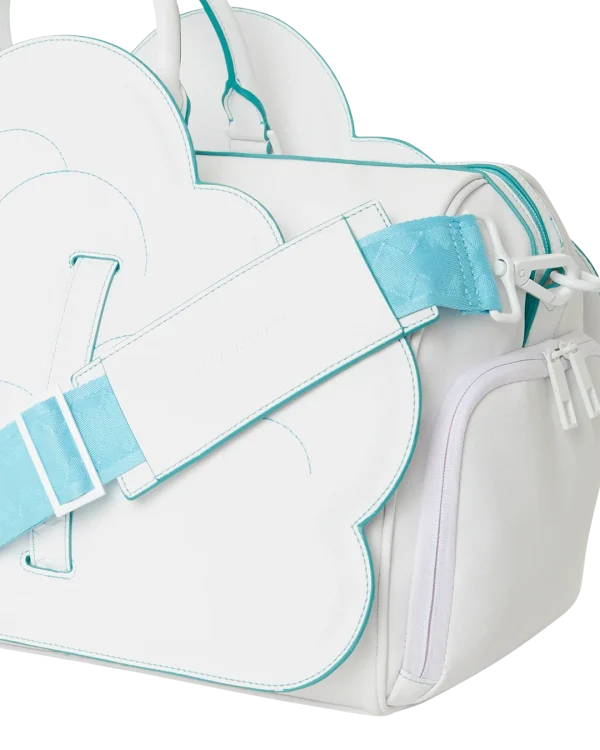 CLOUDY WITH A CHANCE OF SHARK DUFFLE