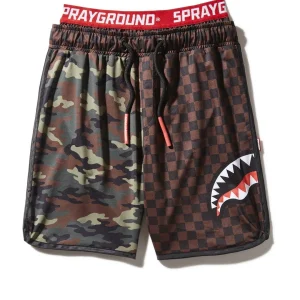 KIDS CHECKS & CAMO SWIM TRUNKS