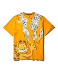 GARFIELD CAT STRATCH GRAPHIC T-SHIRT (ORANGE)