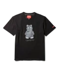 SHORT SLEEVE GRAPHIC MONEY BEAR T-SHIRT (BLACK)