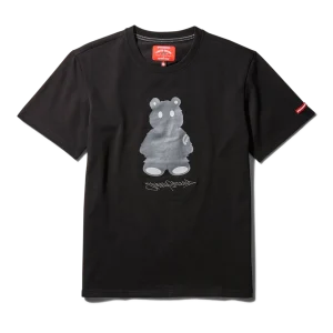 SHORT SLEEVE GRAPHIC MONEY BEAR T-SHIRT (BLACK)