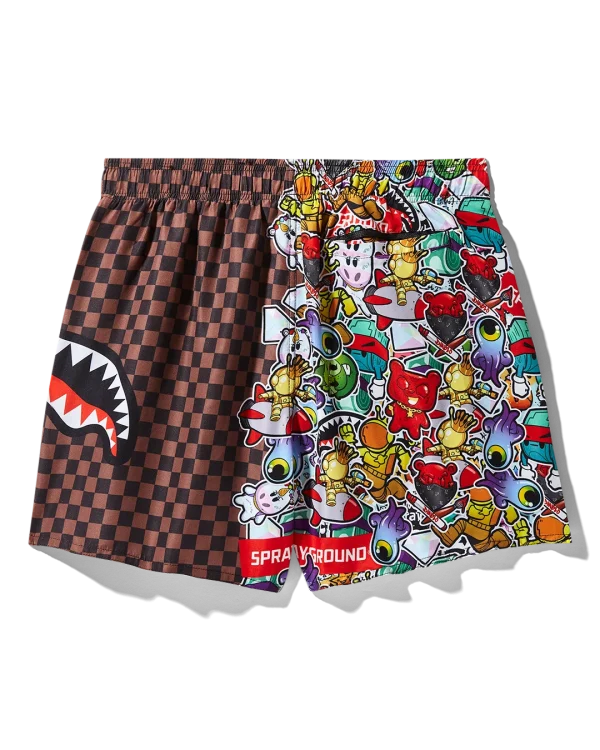 STICKER CREW SWIM SHORTS