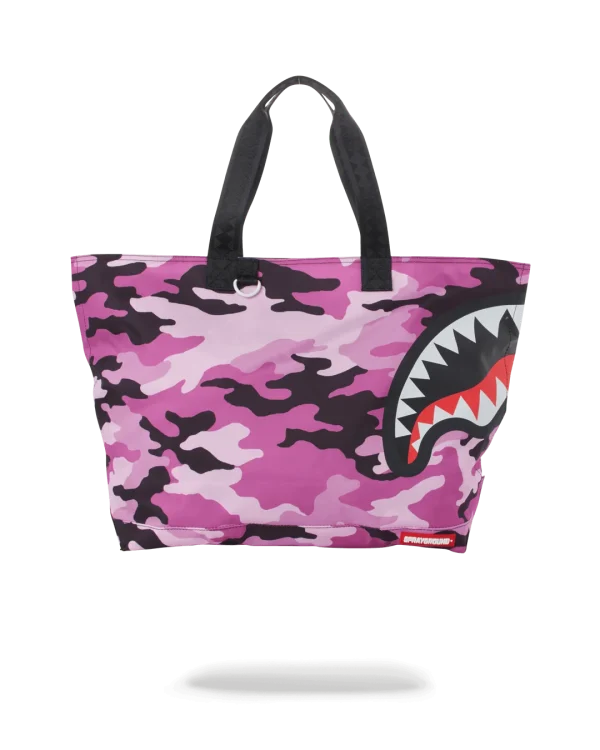 SPLIT CAMO BEACH TOTE