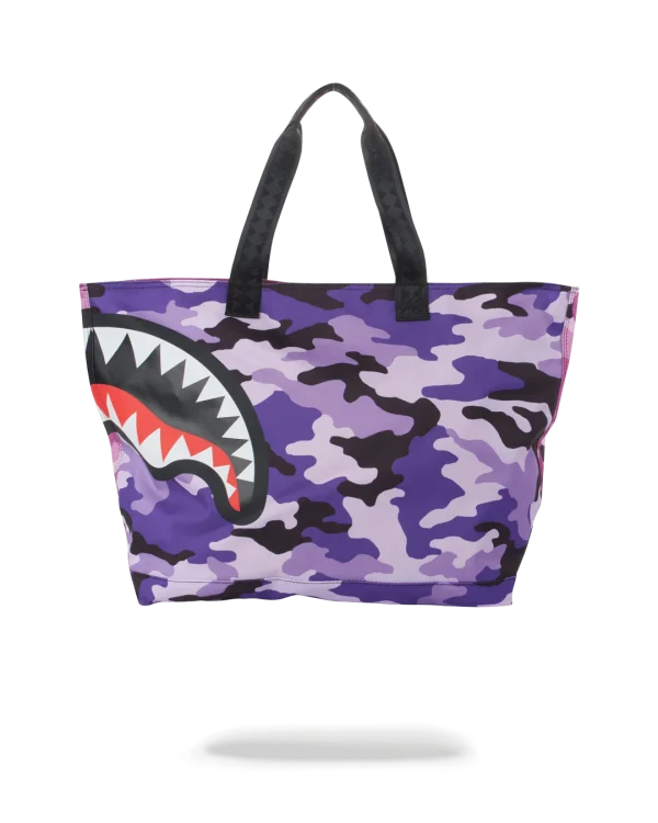 SPLIT CAMO BEACH TOTE