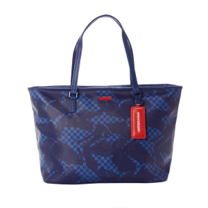 SHARK CHECK (BLUE) TOTE