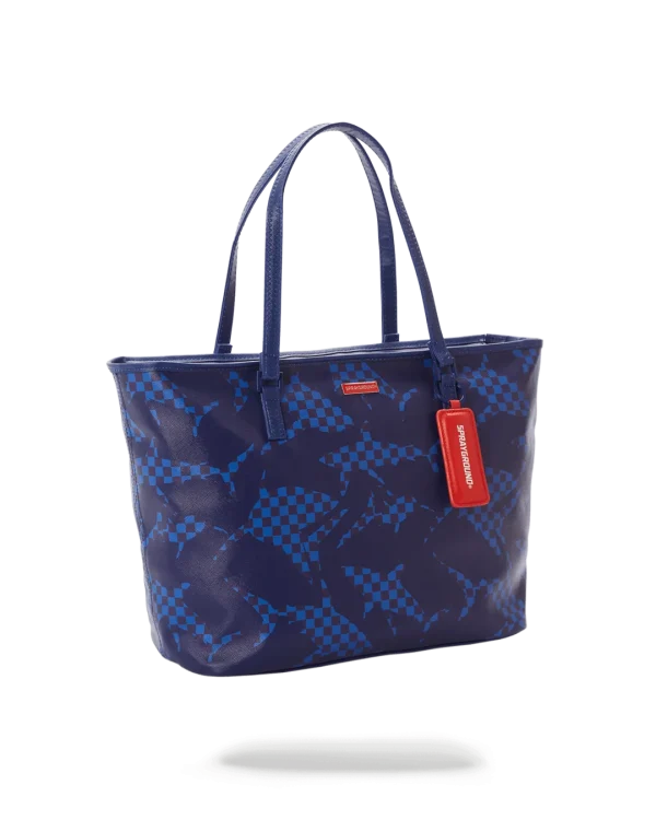 SHARK CHECK (BLUE) TOTE