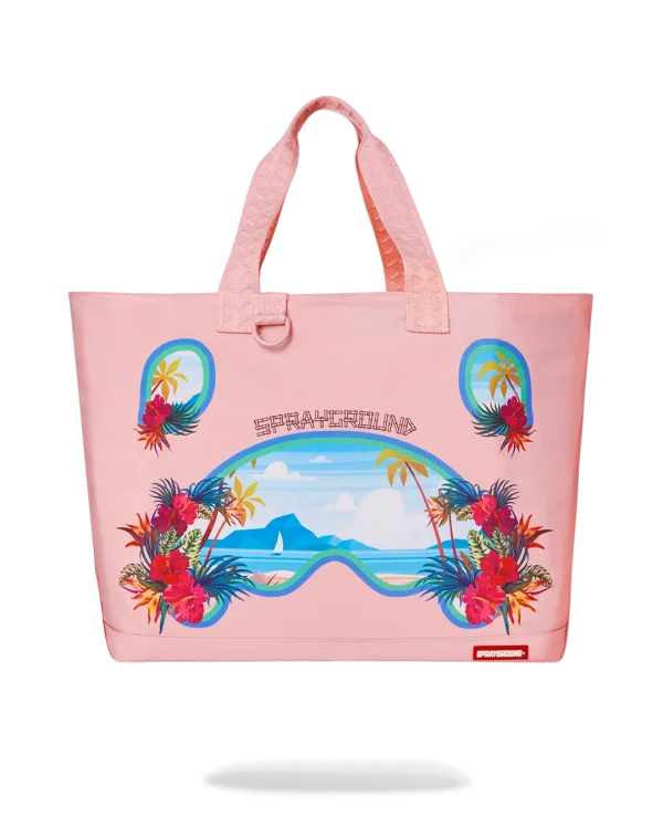 BORA BORA SHARK ISLAND VILLA BEACH TOTE