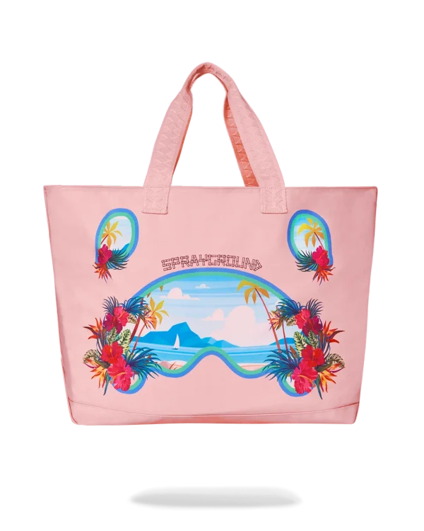 BORA BORA SHARK ISLAND VILLA BEACH TOTE
