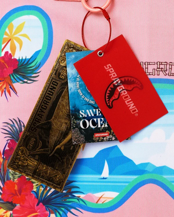 BORA BORA SHARK ISLAND VILLA BEACH TOTE