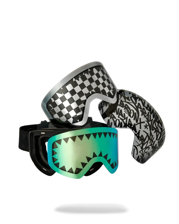 THE STREET MOUNTAIN SKI GOGGLES (INTERCHANGEABLE 3 LENSES)