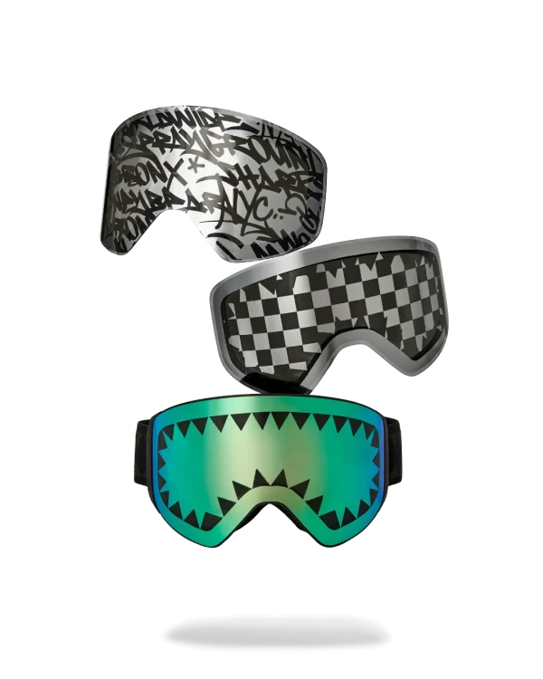 THE STREET MOUNTAIN SKI GOGGLES (INTERCHANGEABLE 3 LENSES)